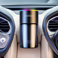 Diffuseur d'aromathérapie automatique pour voiture en métal, diffuseur de parfum pour siège de voiture à piles, élimination des odeurs et rafraîchissement 180 ml