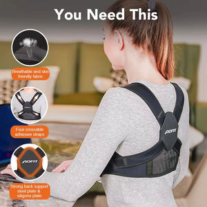Attelle de clavicule réglable pour adultes, sangle de soutien, correcteur de posture, attelle dorsale avec fonction de soulagement de la douleur et de protection - Product Image 5
