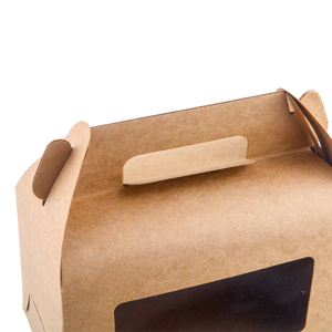 Boîte à cupcakes en papier kraft avec logo personnalisé emballage de boîte à gâteau imprimé personnalisé - Product Image 4
