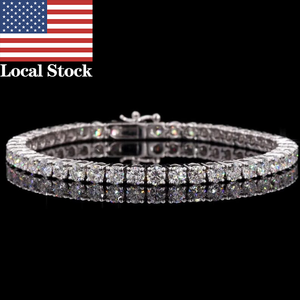 Expédition depuis l'entrepôt américain SMOB01 <span class=keywords><strong>Bracelet</strong></span> tennis en argent sterling 925 de luxe avec <span class=keywords><strong>diamant</strong></span> moissanite de couleur VVS de 3 mm <span class=keywords><strong>pour</strong></span> femmes et hommes - Product Image 2