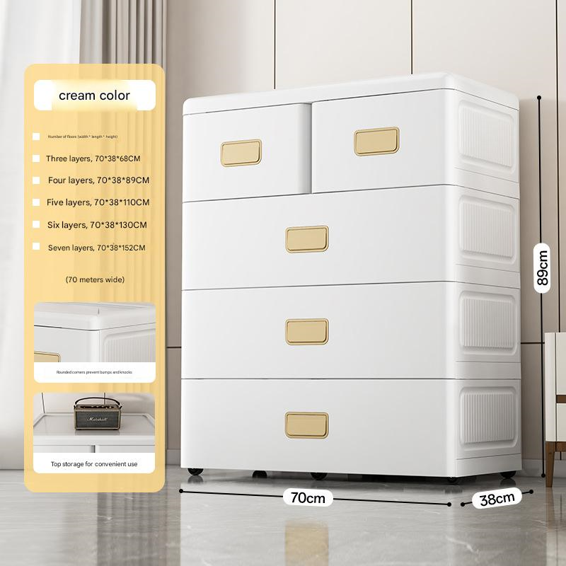 Cuatro cajones (tres grandes y dos pequeños)