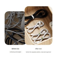 Pièces moulées par injection personnalisées, clip de câble en nylon, sangle anti-perte pour appareils électroniques, fixation pour la gestion des câbles sur le bureau