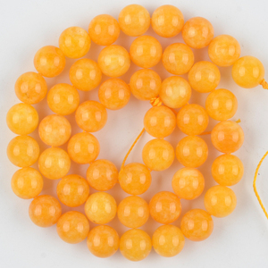 AsVrai U Natural <strong>Yellow</strong> <strong>Jades</strong> <strong>Stone</strong> Loose Round Beads for Jewelry Making Spacer Beads Diy Women Bracelets Accessories - Product Image 5