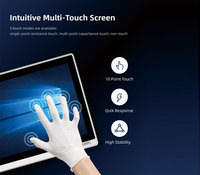 Moniteur d'affichage industriel personnalisé de 19 pouces avec couche de protection d'écran tactile interactif résistif Linux pour le secteur médical
