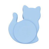 Ensembles d'alimentation pour enfants, bols incassables en forme de chat et de cochon, assiette en silicone à ventouse avec 3 sections divisées, compatible micro-ondes, pour restaurant