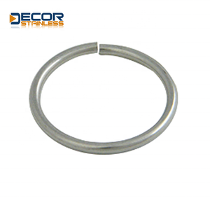 Anneaux ronds soudés en D finition galvanisée et polie soudée par zinc pour l'école à la maison de bateau emballée dans une boîte ou un poly-sac - Product Image 2