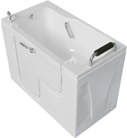 Baignoire d'angle autoportante en acrylique avec porte à ouverture extérieure pour personnes âgées, vente chaude