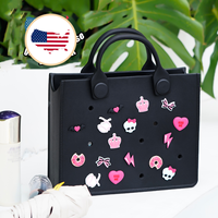 Baru kedatangan EVA tahan air tas Tote besar dengan tali bahu grosir Diy tas tangan warna-warni untuk wanita tas Tote tangan dalam jumlah besar