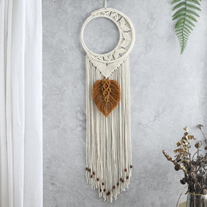 <span class=keywords><strong>Atrapasueños</strong></span> tejido bohemio de Luna hueca colgante decoración del hogar boda Regalo de Cumpleaños hecho a mano estilo Art Deco ecológico - Product Image 4