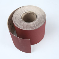 PMS 150mm X 50m Papier abrasif en oxyde d'aluminium Rouleaux Jumbo Rouleau de tissu abrasif émeri