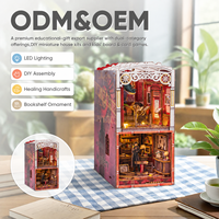 Kit de bricolage pour maison de poupée miniature, musée, suspente, artisanat en bois, métal, plastique, papier, lumière LED, puzzles 3D en bois, coffret cadeau