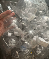 Guirlande lumineuse LED d'intérieur et d'extérieur, boules transparentes, 2,5 m, 3,5 m, éclairage pour maison, jardin, fête, décoration de vacances