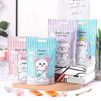 Sac refermable autoportant en forme de flocon de neige de dessin animé, imprimé UV, de qualité alimentaire, pour nougat, biscuits, lait, dattes, bonbons