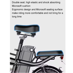 Bicicleta Plegable Mini de 14 Pulgadas, 350W, 48V, con Batería de Litio, Económica, para Adultos, Oferta 2024 - Product Image 6