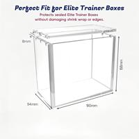 Boîtier TCG en acrylique de 8 mm d'épaisseur pour boîte de boosters, boîtier en acrylique pour ETB, boîte de protection transparente avec bords arrondis, boîtier TCG magnétique