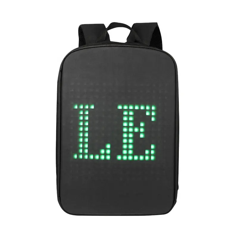 Fashion New Trend Advertising Digital Dynamic Led Light Display Smart Dynamic Screen Panel Backpack