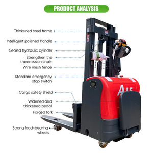 Chariot élévateur à palettes électrique intelligent de 2 tonnes, machine de manutention industrielle de haute qualité - Product Image 3