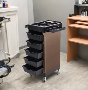 Rolling Hair Salon <b>Trolley</b> Cart with 5 Drawers, Mobile Beauty Salon Storage Organizer Cart for Barber Shop Spa - Product Image 4