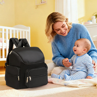 Vente chaude Grande Capacité En Plein Air Maman Sacs Mode Pliable Étanche Bébé Couche Sac À Dos avec Portable Matelas À Langer