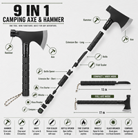 Kit de survie en sac bandoulière 39 pièces, trousse de premiers secours d'urgence, système MOLLE, 5 anneaux en D, 10L, pliable, camping, voyage en plein air, randonnée