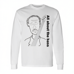 Tout sur le T-shirt à manches longues pour guitare basse à 4 cordes All About The Bass - Product Image 2