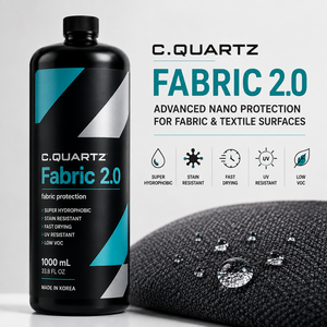 Revêtement Nano pour Tissus CQUARTZ FABRIC 2.0 1000ml Super Hydrophobe Anti-Taches Protection UV pour Sièges de Voiture, Tapis et Textiles - Product Image 3