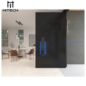 HiTech-US ประตูทางเข้าอลูมิเนียมหล่อสุดหรู, ประตูหน้าประตูบ้านพร้อมระบบรักษาความปลอดภัยประตูทางเข้าภายนอกฝรั่งเศส - Product Image 4