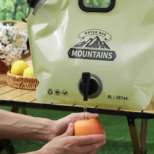 Mountains Water Bag 8L Foldable Outdoor Hydration Bladder For Hiking Camping Travel - Product Image 1