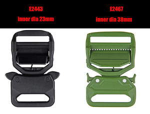 Hebilla de ajuste de 1 pulgada para correas de equipaje Hebilla de correa de encuadernación de correas de maleta con bloqueo de escalera Hebilla de liberación rápida de 1,5 pulgadas - Product Image 5