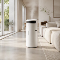 Humidificateur ultrasonique numérique à remplissage par le haut de 16 L pour hall d'hôtel et bureaux, idéal pour grandes pièces, maisons et chambres