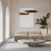 Vente en gros de lustres à anneaux LED minimalistes simples et légers pour salon
