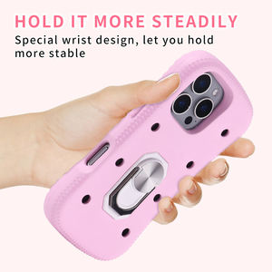 อุปกรณ์เสริมโทรศัพท์มือถือ HGD คุณภาพสูง แหวนคล้องเอวแบบ EVA สำหรับ iPhone Xr Xs <span class=keywords><strong>12</strong></span> <span class=keywords><strong>13</strong></span> 14 15 16 <span class=keywords><strong>Pro</strong></span> <span class=keywords><strong>Max</strong></span> พร้อมขาตั้งในตัว <span class=keywords><strong>เคส</strong></span> CP - Product Image 5