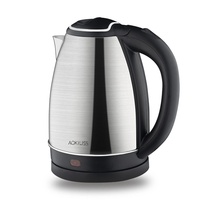 Bouilloire électrique ACL standard US et européen, usage domestique, 2L, réservoir intérieur en acier inoxydable, multifonctionnelle, rapide