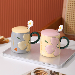 Tasses en porcelaine personnalisables avec design de dessin animé, 400 ml, compatibles lave-vaisselle et micro-ondes, pour café, thé, eau, cadeaux d'affaires, logo personnalisé - Product Image 4