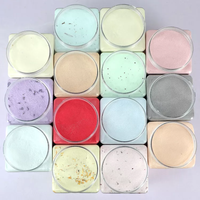 Masque facial en gelée 650g, masque facial en gelée cristalline à décoller, avec pétales de fleurs de rose, lavande, camomille, masque en poudre DIY doux