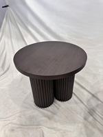 Table à manger ovale moderne convertible en bois MDF personnalisée pour l'ameublement de la maison