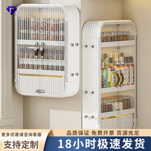 Plastic Wall Mounted Bathroom <b>Shelf</b> 60X70cm 3 Layers Cosmetic Storage Rack <b>Bedroom</b> Organizer Durable Rectangular - Product Image 5