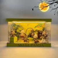 Figura de Acción Coleccionable Oficial de Popmart SKULLPANDA, Serie Ink Plum Blossom, PVC, Caja Sorpresa, 12 Cajas/Set, Escala 1/72, Unisex