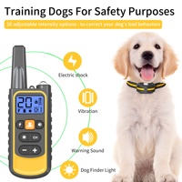 Ferngesteuertes Hundetrainingshalsband Sicheres Schock-Antibell-Gerät Ultraschall-Vibrationsmodus Handgehaltenes Abschreckungsmittel für Effektives Training