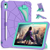 Étui antichoc robuste pour iPad 10e et 11e génération 10.9 avec support double pliable, bandoulière, design animé pour enfants, OEM ODM