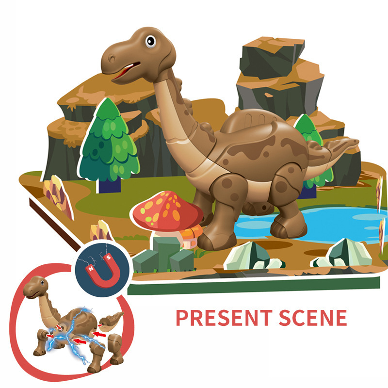 HD402A Magnetic Assembled Long-Necked Dinosaur
