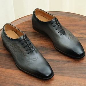 Zapatos Derby para Hombre, Estilo 2026, Punta Redonda, Zapatos de Cóctel a la Moda, Diseño a Cuadros, Personalizados, Venta al Por Mayor - Product Image 4