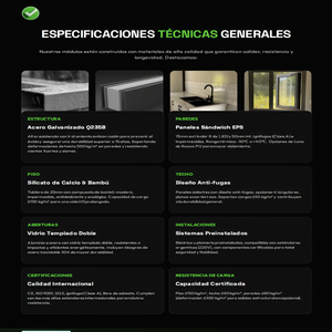 Casa Cápsula <span class=keywords><strong>de</strong></span> Acero Ligero <span class=keywords><strong>de</strong></span> 2 Dormitorios, 20 pies/40 pies, Aislamiento Acústico, Casa Contenedor para Resort <span class=keywords><strong>de</strong></span> <span class=keywords><strong>Playa</strong></span> y Villa <span class=keywords><strong>de</strong></span> Montaña - Product Image 3