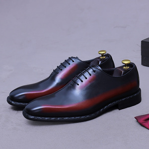 Zapatos formales de moda para hombre, zapatos de boda de cuero genuino de lujo, zapatos de vestir para fiesta al por mayor para hombre - Product Image 1