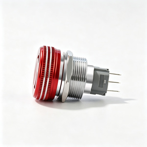 ปุ่มกดโลหะแบบล็อค IP65 ปุ่มหยุดฉุกเฉินสำหรับแผงระบบเก็บฝุ่น - Product Image 3