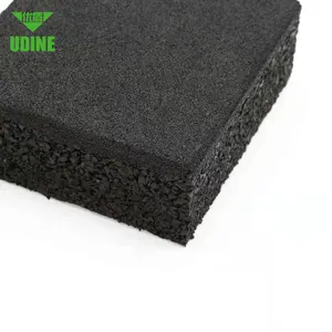 China Anti Slip Recycled Puzzle Anti Vibration Outdoor Interlocking All Rubber Flooring Tile Rolls Gym Mats Manufacturer For Gym
