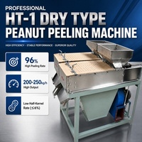 Machine à peler les cacahuètes haute capacité 250 kg/h avec un taux de pelage de 96 %, machine à enlever la peau des cacahuètes grillées