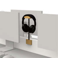 Multi-designs Support universel en bois Tige de support pour casque de jeu Support pour casque d'écoute