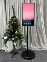 Support mobile 32 pouces avec écran tactile intelligent à 10 points de contact réactifs, applications de fitness préinstallées, haut-parleurs stéréo intégrés