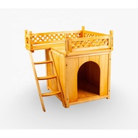 Niche en bois pour chien et chat avec porte